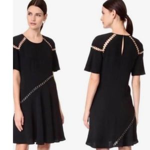 A.L.C. Mitchell Black Metal Ring Dress